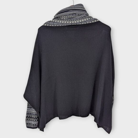 Simply Natural Baby Alpaca Sweater Poncho Boxy Oversized Cowl One Size Women's - Picture 3 of 12